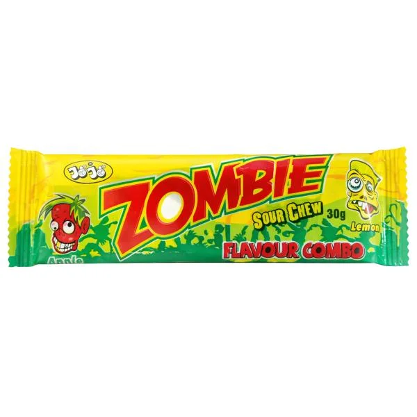 Zombie Chew Sour Apple & Lemon 30g Trygg betalning