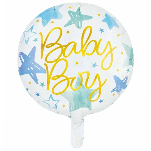 Rund Folieballong Baby Boy 46 cm Lägg i varukorgen