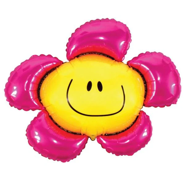 Utförsäljning Folieballong Blomma Fuchsia 104 cm