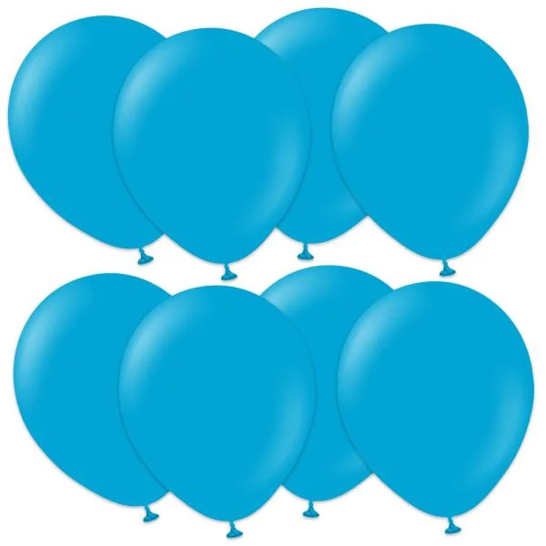 Begränsat erbjudande Latexballonger Karibisk Blå 13 cm (25-pack)