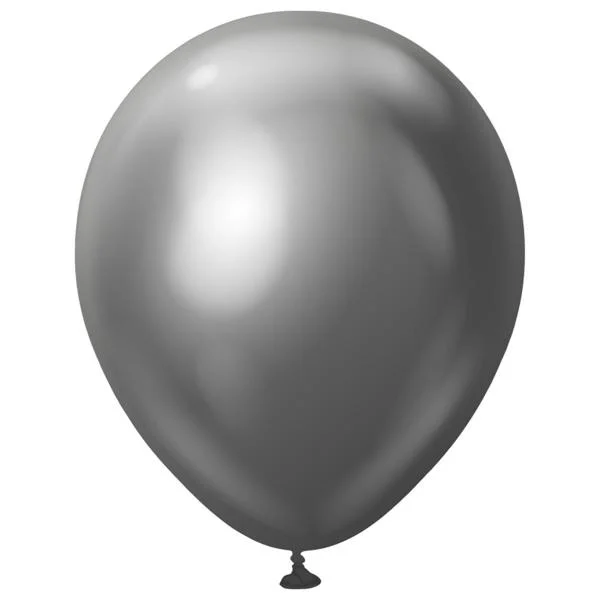 Nedsatt pris Latexballonger Rymdgrå Krom 30 cm (10-pack)