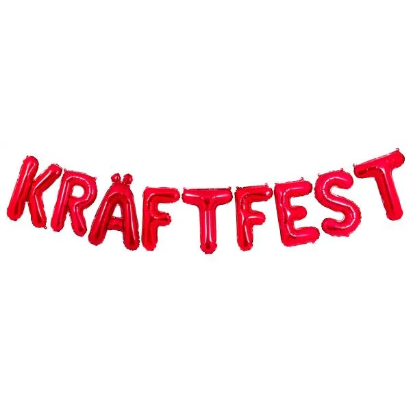 Lågt pris Ballonggirlang Kräftfest Röd 35 cm