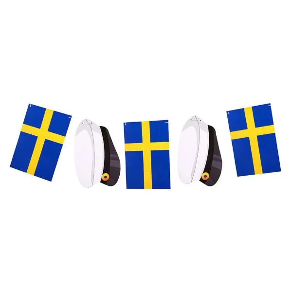 Trygg betalning Student Girlang Flaggor och Mössor