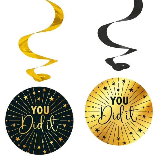 Swirls You Did It Guld/Svart 4-pack Beställ idag