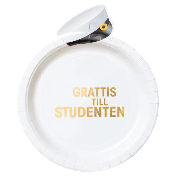 Grattis Till Studenten Papperstallrikar Beställ nu