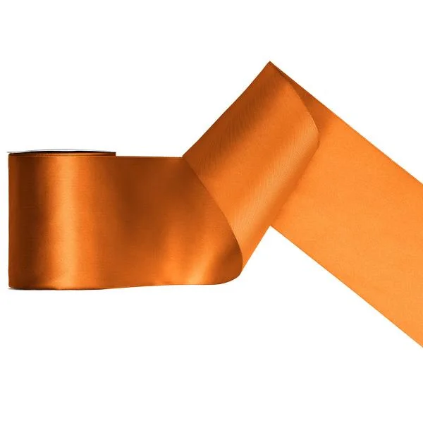 Fri frakt Satinband Rostorange 100 mm