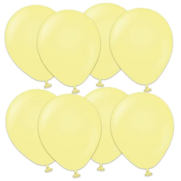 Premium Små Latexballonger Macaron Yellow (25-pack) Fynd