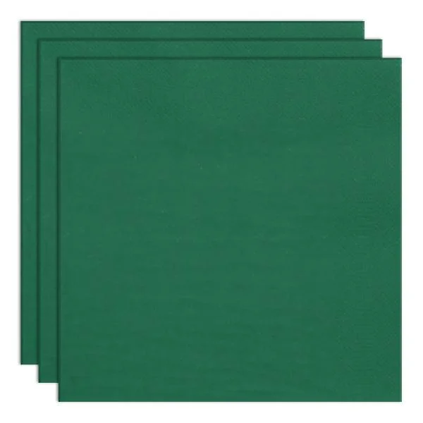 Engångsservetter Mörkgrön 24 x 24 cm 20-pack Fynd