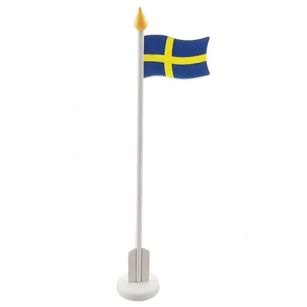Begränsad tid Bordsflagga Svenska Flaggan Trä