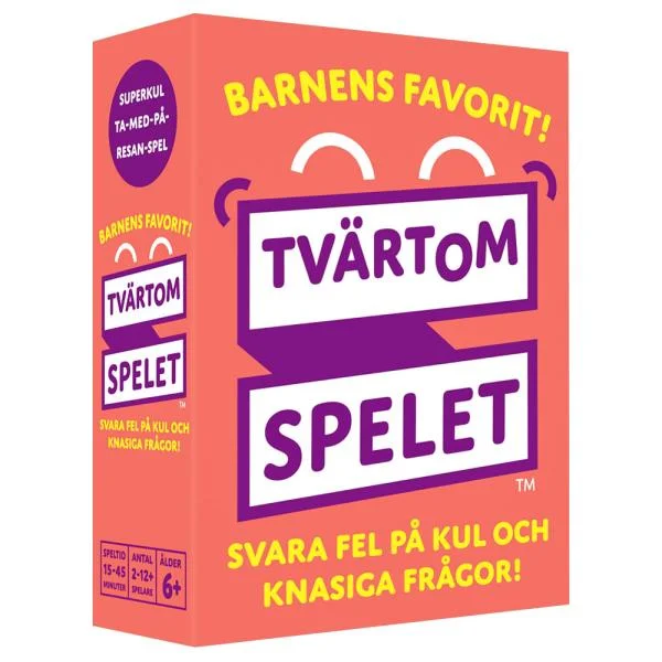Tvärtomspelet Resespel Begränsad tid