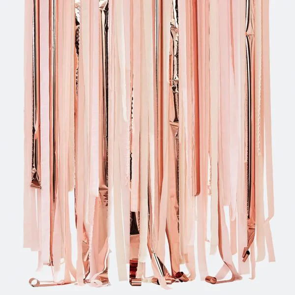 Utförsäljning Serpentiner Väggdekoration Rosa och Roséguld