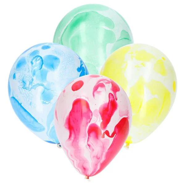 Marmor Ballonger Flerfärgade I lager