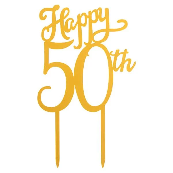 Kampanj Happy 50th Tårtdekoration