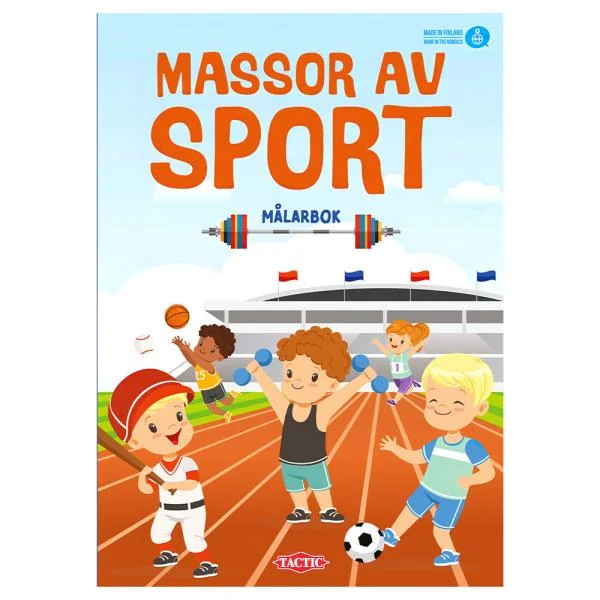 Målarbok Massor Av Sport Bästa pris