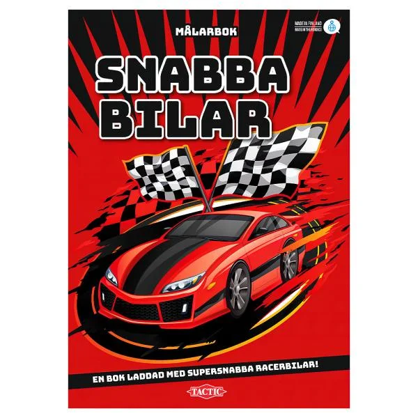 Lägg i varukorgen Målarbok Snabba Bilar