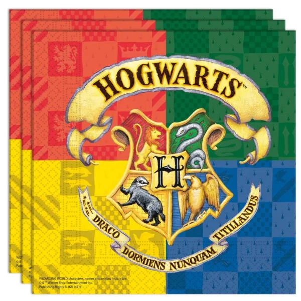 Säker betalning Harry Potter Hogwarts Houses Servetter