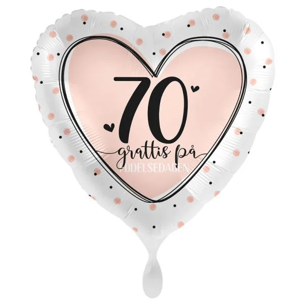 Grattis 70 År Ballong Lovely Birthday Billigare