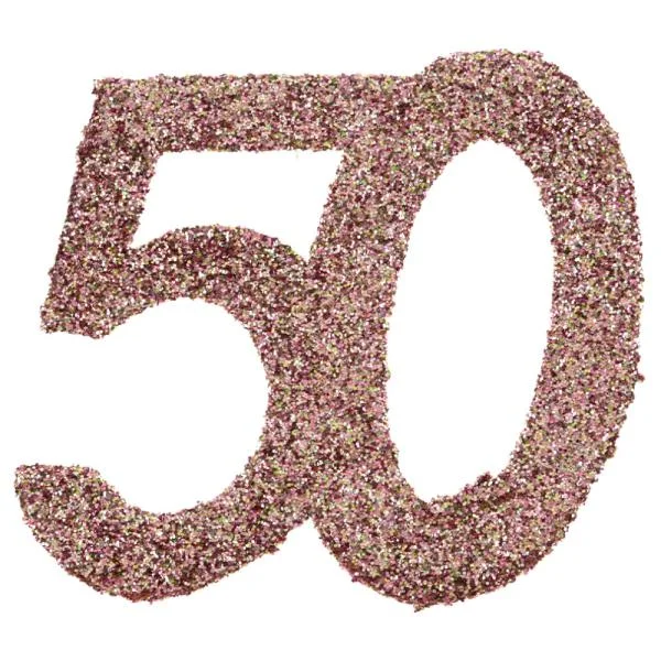 Glitterkonfetti 50 År Roseguld Nedsatt pris