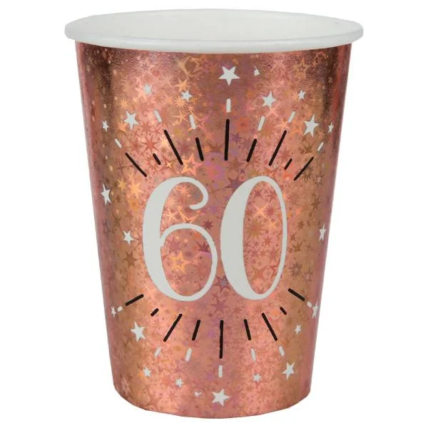 Outlet Pappmuggar 60 År Birthday Party Roseguld
