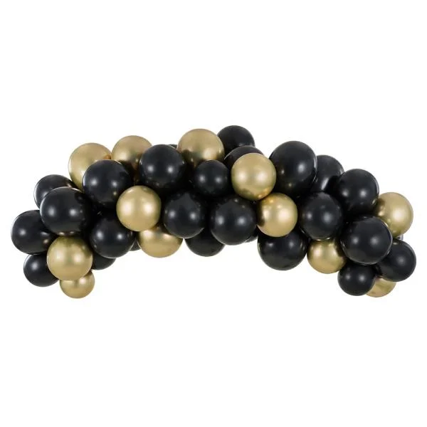 Ballonggirlang Svart och Guld Kampanj