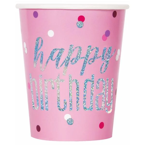 Happy Birthday Muggar Rosa & Silver Trygg betalning