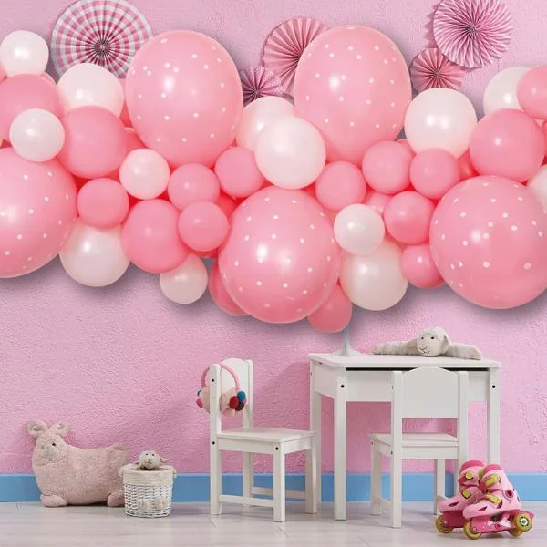 Expressleverans DIY Ballonggirlang Baby Rosa