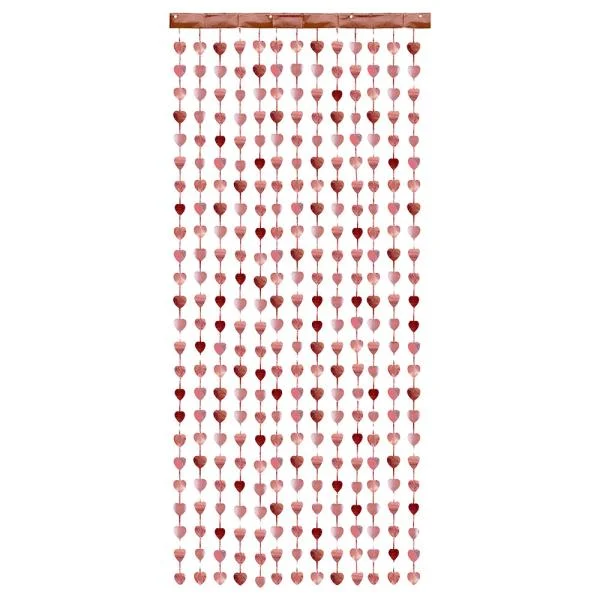 Draperi Hjärtan Roséguld Säker betalning