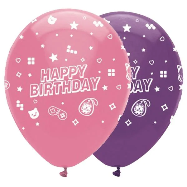 Happy Birthday Ballonger Gamer Party 6-pack Endast idag