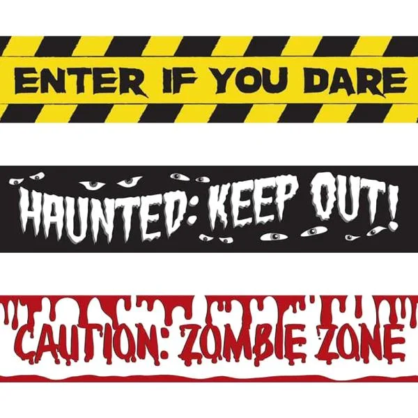 Avspärrningsband Halloween Dekoration 3-pack Begränsat antal