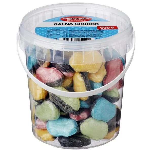 Erbjudandepris Salmiakgodis Galna Grodor 600g