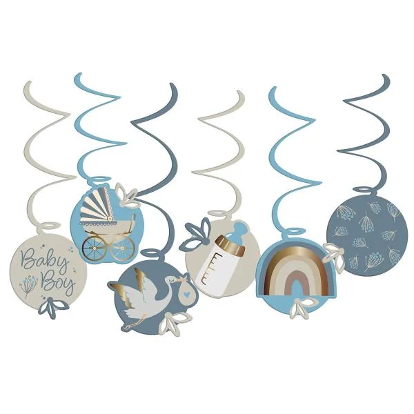 Hängande Dekorationer Baby Boy 6-pack Bästa pris