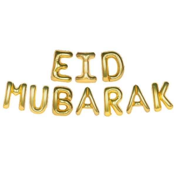 Eid Mubarak Ballonggirlang Guld Rabatt