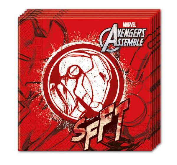 Kundfavorit Avengers Iron Man Servetter