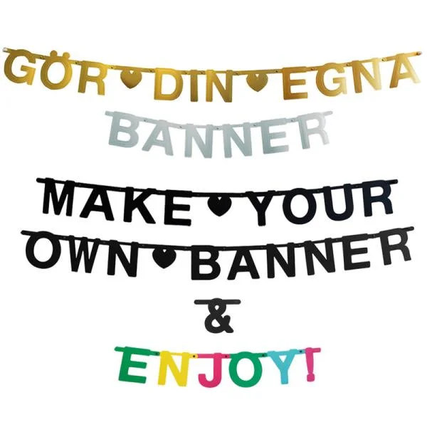 Girlanger Göra-Själv (Multifärgad) Trygg betalning
