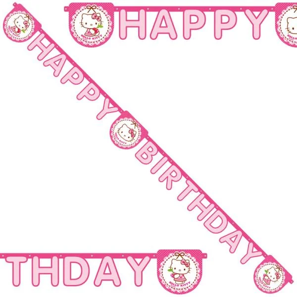 Snabb frakt Hello Kitty Happy Birthday Girlang