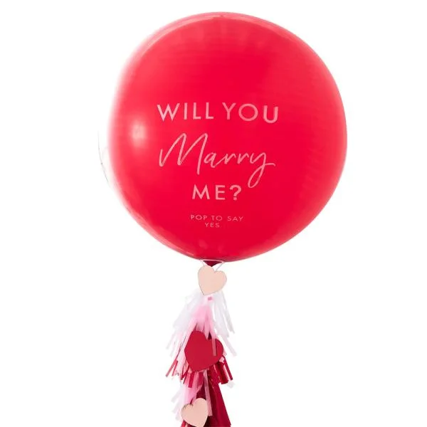 Snabb frakt Will You Marry Me Latexballong
