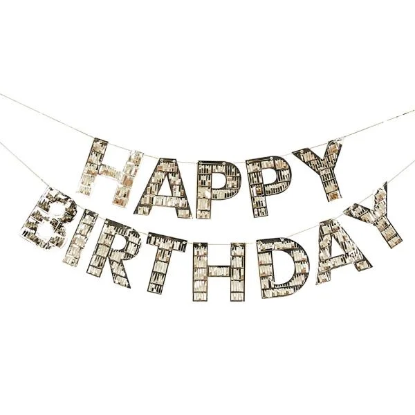 Reapris Happy Birthday Girlang Guld