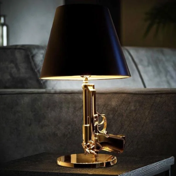 Pistol Lampa Guld Nedsatt pris