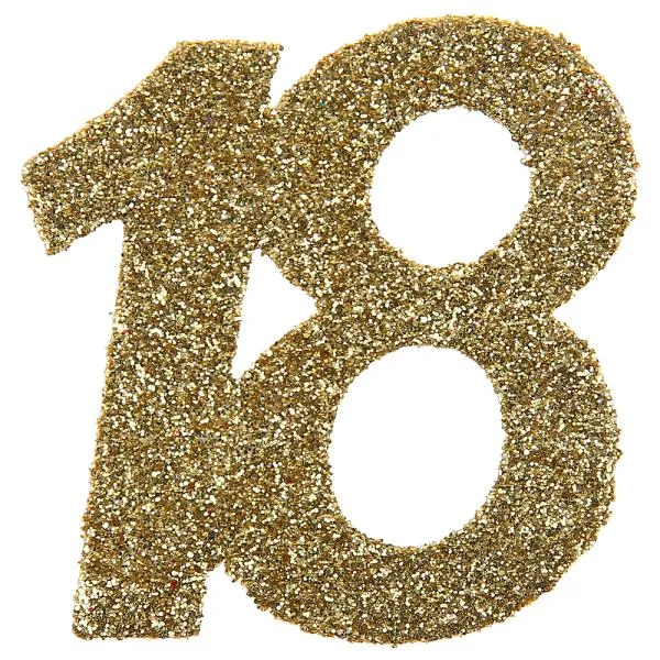 Outlet Glitterkonfetti 18 År Guld