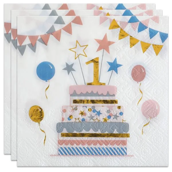 Lägg i varukorgen Kaffeservetter 1 År Kitty Party