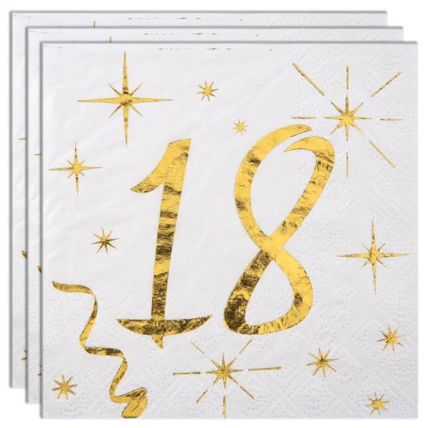 Lägg i varukorgen Kaffeservetter 18 År Sparkle