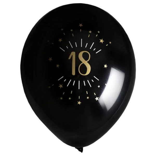 Ballonger 18 År Birthday Party Guld Fynd