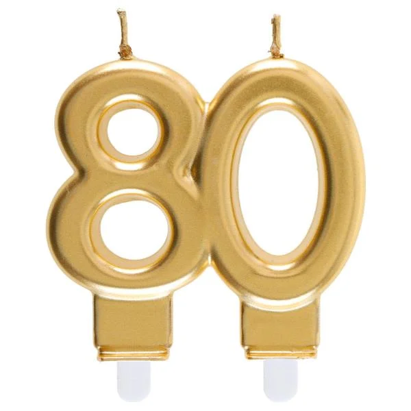 Expressleverans Tårtljus 80 Guld