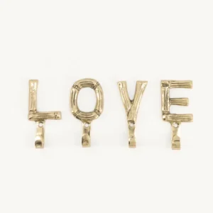 Billig Love kroksats i mässing – Doing Goods