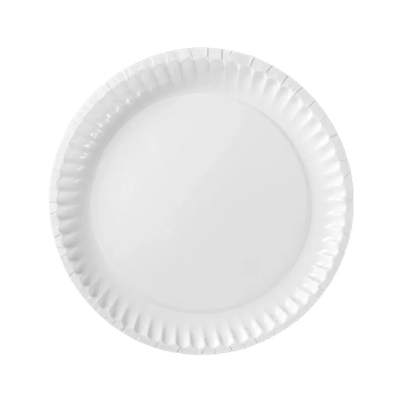Endast denna vecka 100 st Vita Papptallrikar i Papp 23 cm FSC®