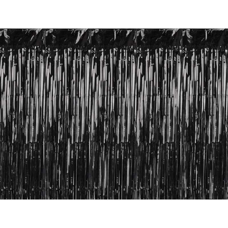 Svart Festgardin folie 100x200 cm – återanvändbar Nedsatt pris