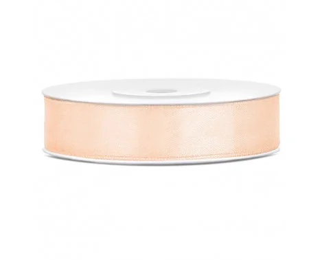 Erbjudandepris 25 meter Satinband creme 12 mm