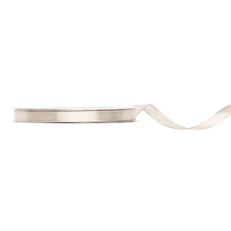 risnedsättning 25 meter Satinband off-white 6 mm polyester