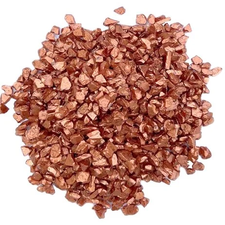 500 gr Dekorationsstenar metallic roséguld 1-4 mm Begränsat antal