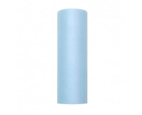 Trygg betalning Tyllrulle himmelsblå polyester 15 cm x 9 m